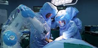 Robotic knee replacement in Panna